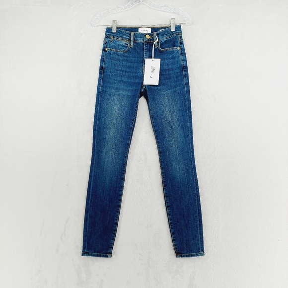 New Frame Le High Rise Skinny Blue Jeans P2409 - Picture 2 of 11